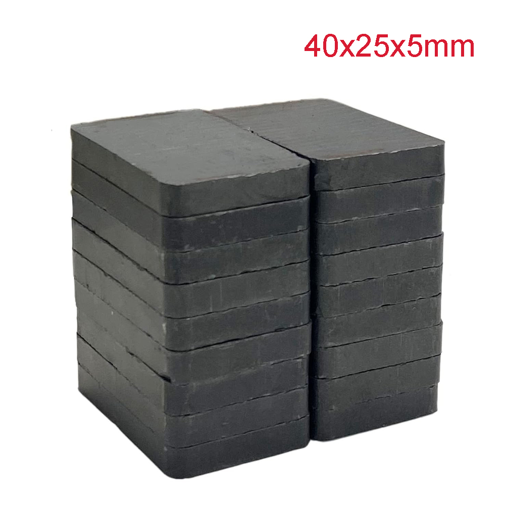 Science And Hobby - Ferriet keramische blokmagneten (40 mm) Rechthoekige