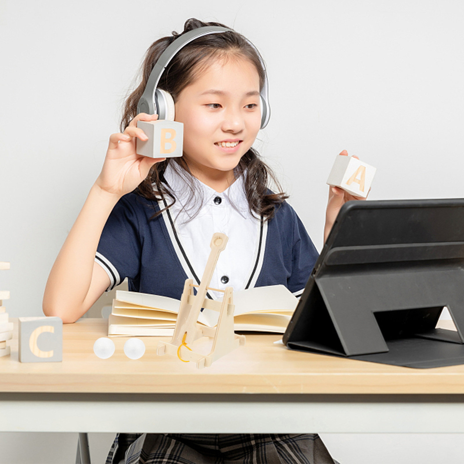 Science Project Kit - 2-delige STEM Science Educatieve DIY Katapult