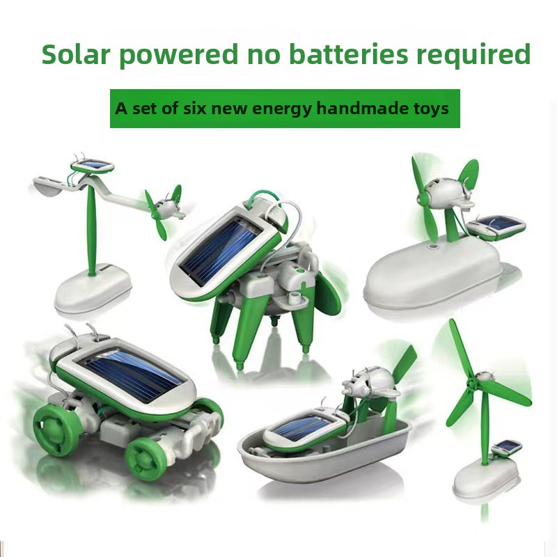 Science Project Robot - Robotkits 6-in-1 DIY Solar Robot Wetenschapsexperiment