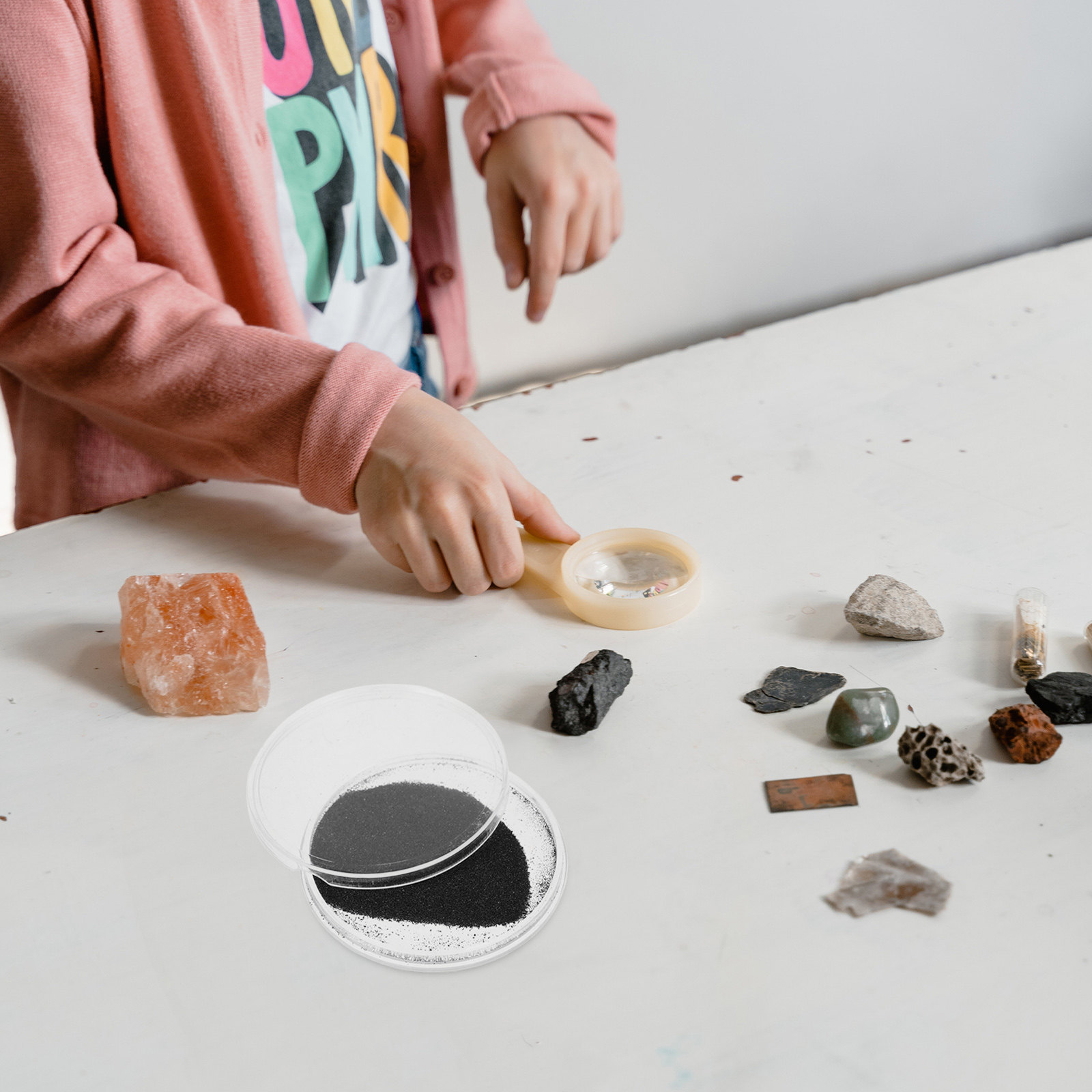 Science Project Kit - 5 stuks ijzerpoeder voor magnetische onderwijsdoeleinden,