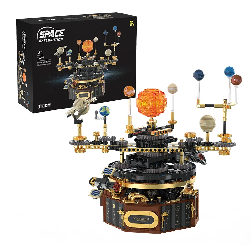Solar System Orrery - Bouwstenen STEM, Technisch modelbouwpakket voor het