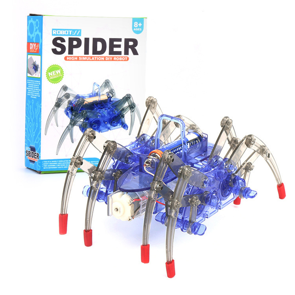 Science Project Robot - Elektrische bionische spinrobot DIY-kit, mechanisch model