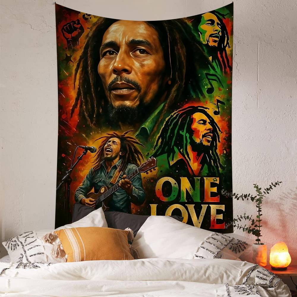Science Bob - Jamaicaanse Bob Reggae Marley Hippie Wandtapijten