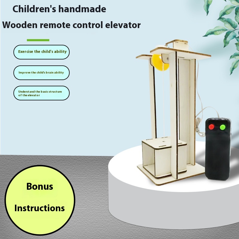 Science Project Kit - DIY-liftmodel Educatief STEM-bouwspeelgoed Elektrische lift Wetenschapsprojecten
