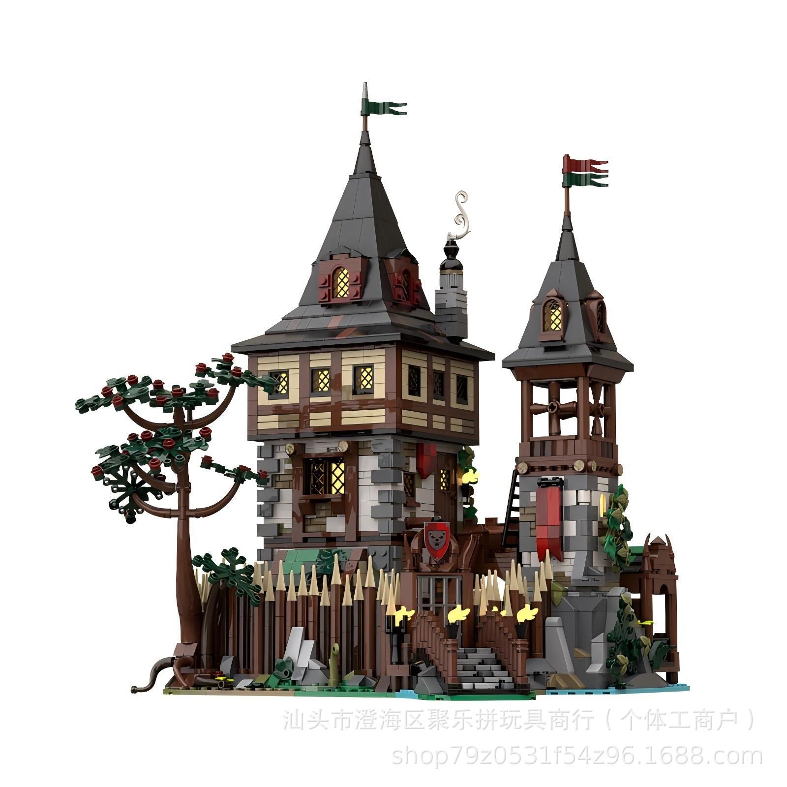 Science And Hobby - MOC Bear King Castle Mozaïek Bouwsteen