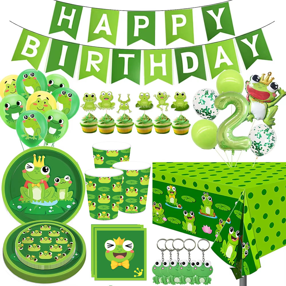 Science Of Happiness - Kikker Verjaardagsfeestje Decoraties Happy Birthady Banner