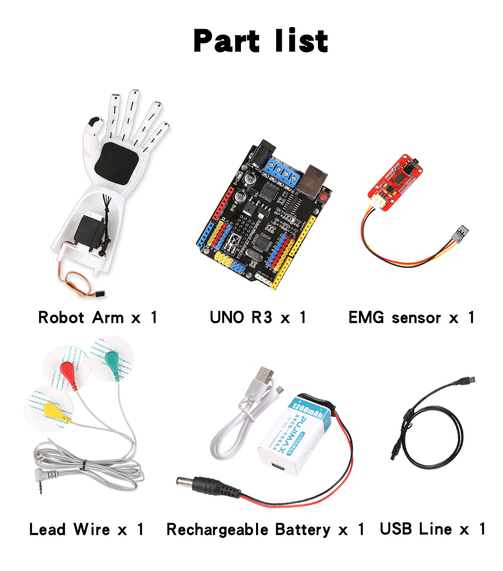 Emg Sensor Robotarm Elektrisch - Science Robotics recensie en prijs
