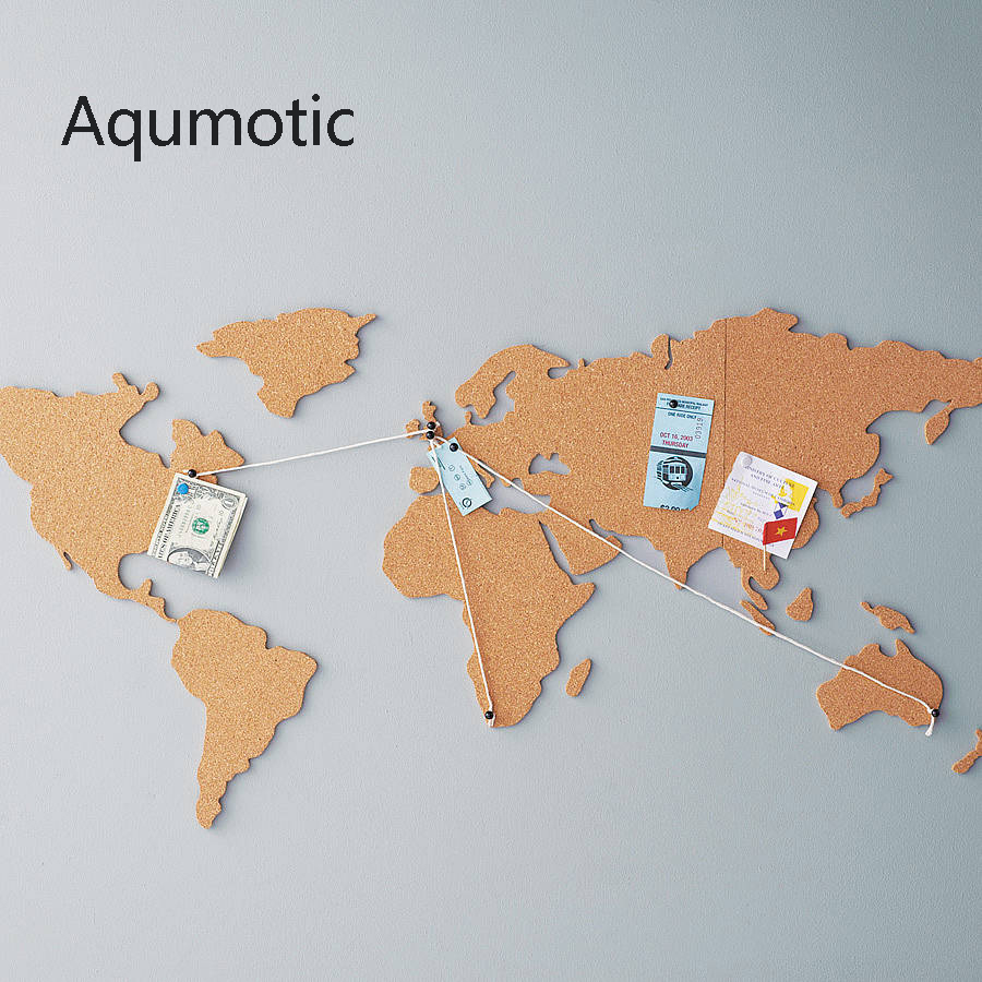 Aqumotic Kurk Wereldkaart Reiz - Star Map Poster recensie en prijs