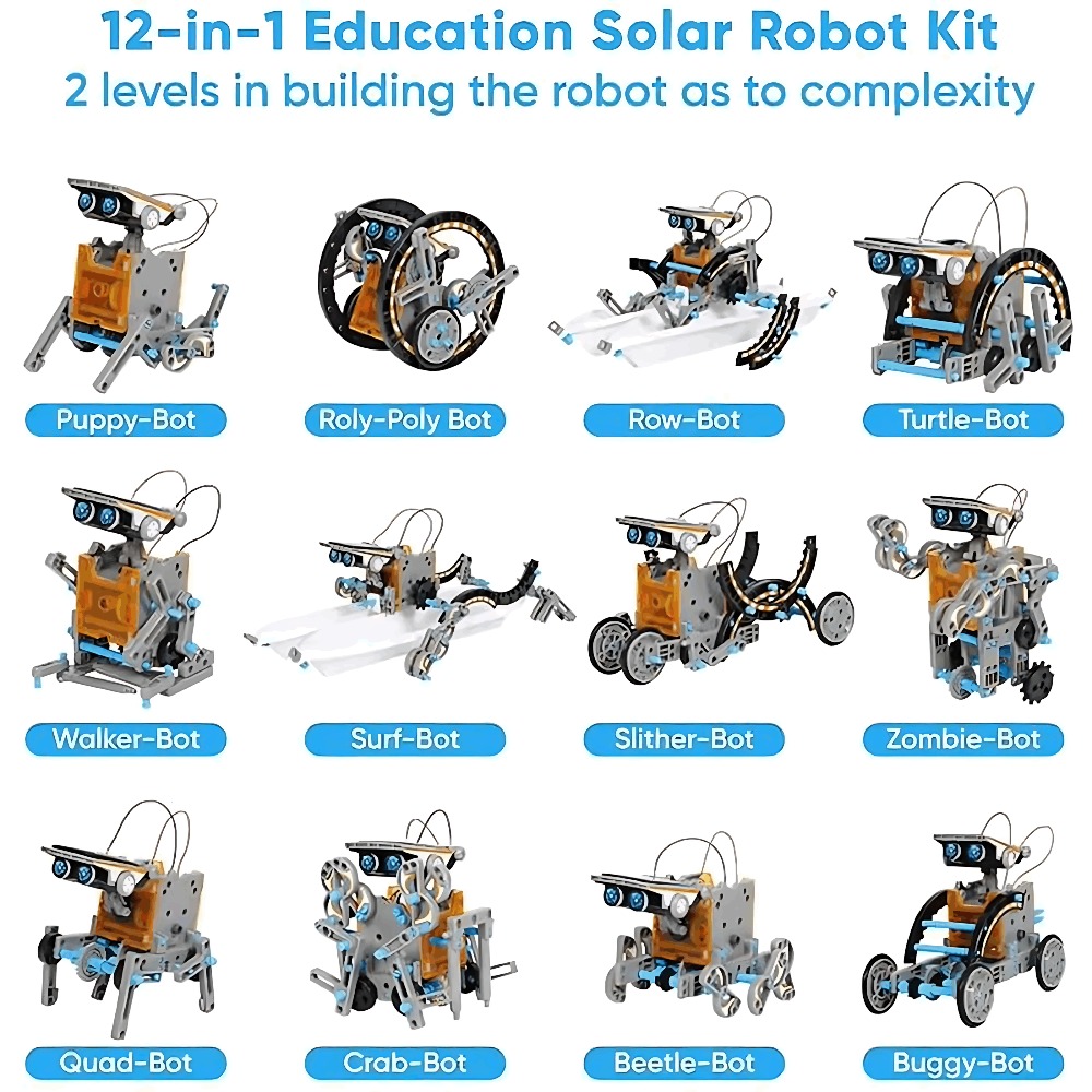 Zonne-robot bouwstenen 12 in 1 - Science Robotics recensie en prijs