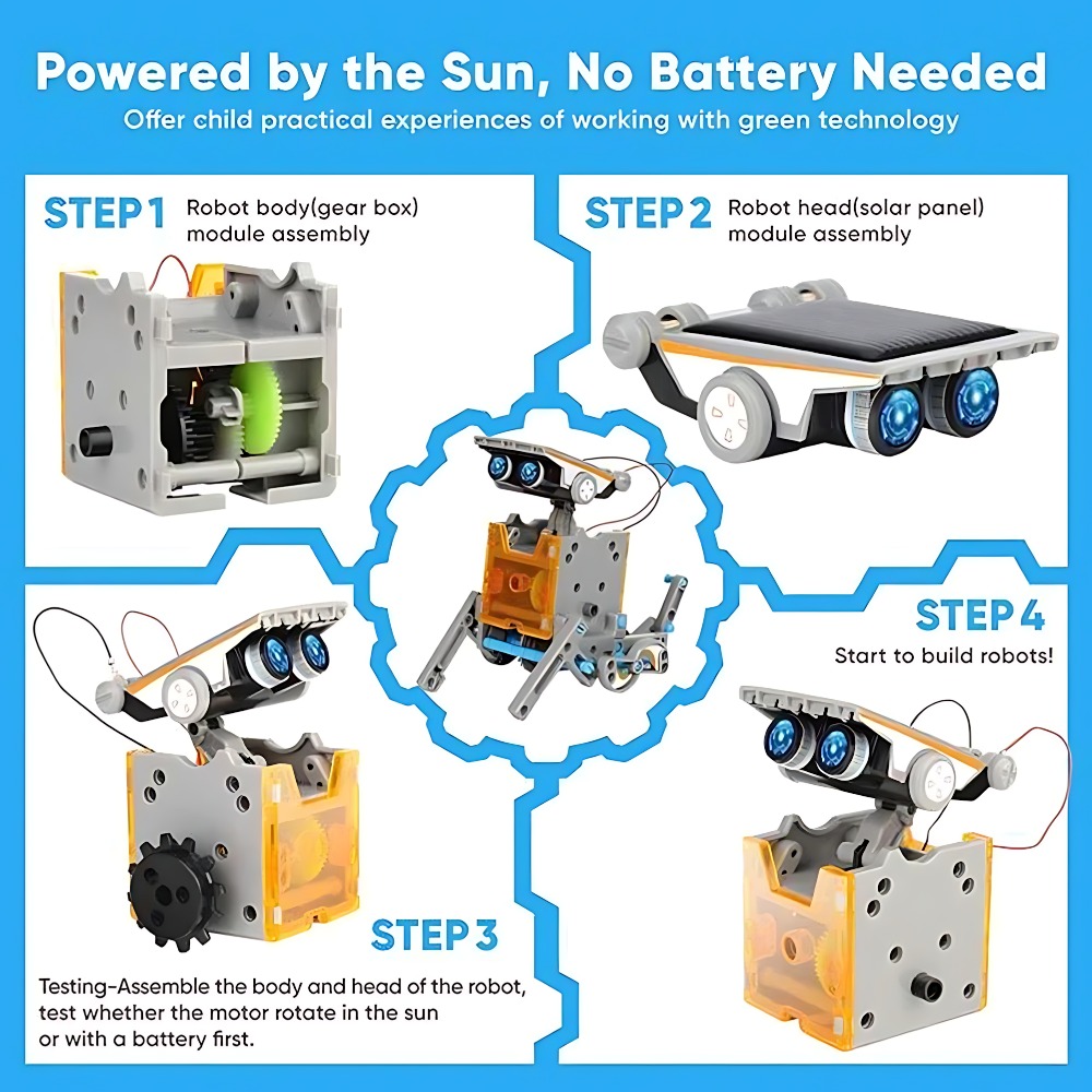 Zonne-robot bouwstenen 12 in 1 - Science Robotics recensie en prijs