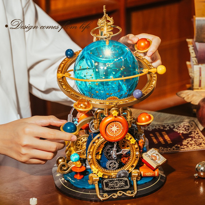 Retro roterende aardbolmodel b - Solar System Orrery recensie en prijs