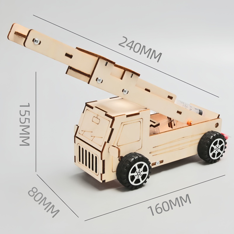 DIY houten ladder brandweerwag - Science Project Kit recensie en prijs