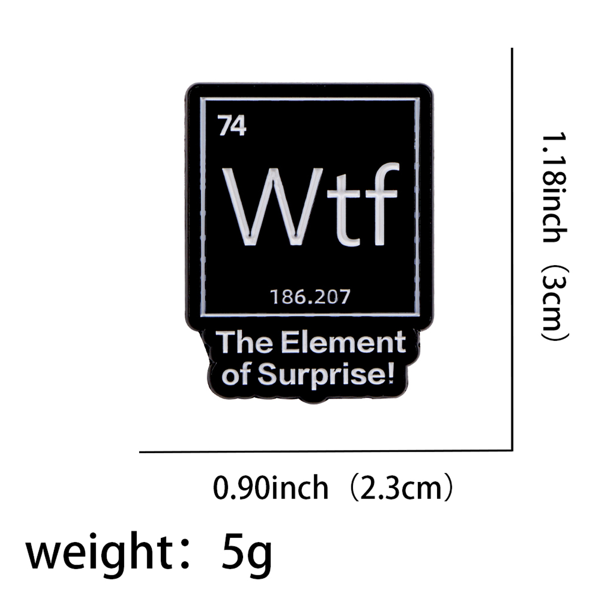Chemisch Element 74, Emaille P - Science Bob recensie en prijs